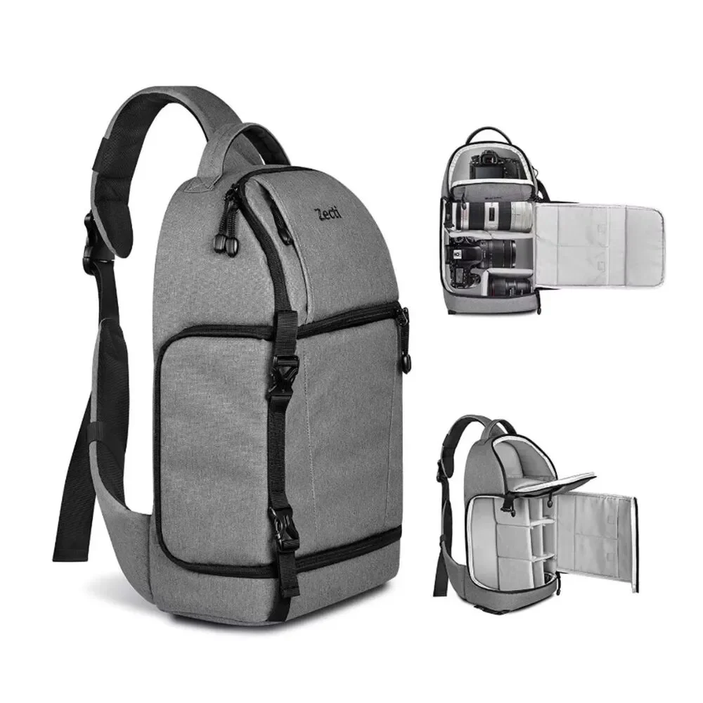 Zecti Waterproof Anti Theft DSLR Mirrorless Camera Sling Backpack (bag only)